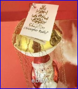 1990 Christopher Radko Christmas Santa Cotton in the Clouds 90-087-0 Poland 8.5