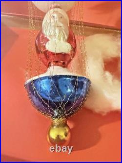 1990 Christopher Radko Christmas Santa Cotton in the Clouds 90-087-0 Poland 8.5