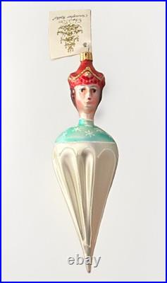 1991 Christopher Radko Prince Umbrella Hand Painted Glass Christmas Ornament