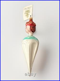 1991 Christopher Radko Prince Umbrella Hand Painted Glass Christmas Ornament