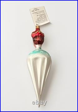 1991 Christopher Radko Prince Umbrella Hand Painted Glass Christmas Ornament