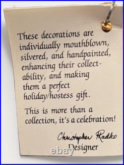1991 Christopher Radko Prince Umbrella Hand Painted Glass Christmas Ornament