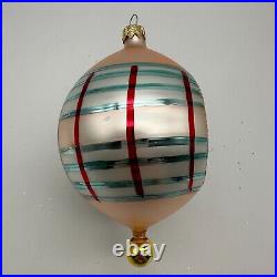 1993 Christopher Radko Scotch Pine 5 Ornament Pink 93-167-1