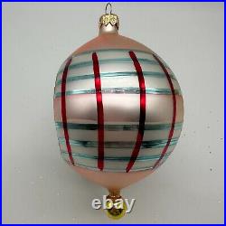 1993 Christopher Radko Scotch Pine 5 Ornament Pink 93-167-1