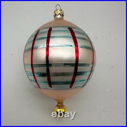 1993 Christopher Radko Scotch Pine 5 Ornament Pink 93-167-1