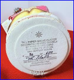 1993 Radko Santa Candy Container Glittered Pink Belsnickle Ino Schaller Vtg #90