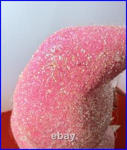 1993 Radko Santa Candy Container Glittered Pink Belsnickle Ino Schaller Vtg #90