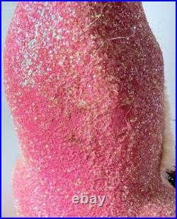 1993 Radko Santa Candy Container Glittered Pink Belsnickle Ino Schaller Vtg #90