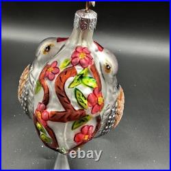 1994 Christopher Radko Two Turtle Doves 8 Ornament 94-sp 4,586/10k 12 Days Of X
