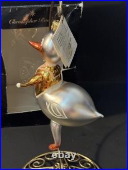 1995 Christopher Radko Follow the Leader Yellow Vest Ornament 95-278-0 with Tags