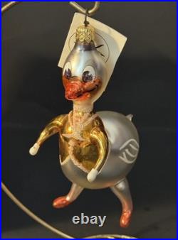 1995 Christopher Radko Follow the Leader Yellow Vest Ornament 95-278-0 with Tags