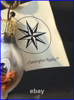 1995 Christopher Radko Follow the Leader Yellow Vest Ornament 95-278-0 with Tags