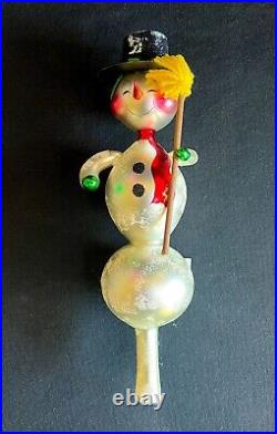 1995 Christopher Radko Italian Ice Snowman 13 inch Tall Finial #95-273-0 NEW