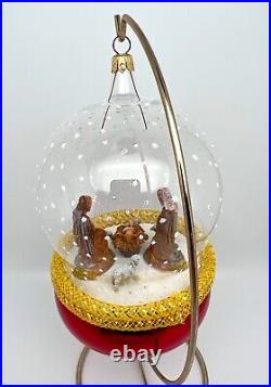 1995 Christopher Radko Vintage & Rare Nativity Snowfall Italian Ornament-MINT