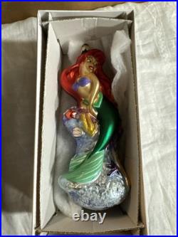 1997 CHRISTOPHER RADKO DISNEY LITTLE MERMAID ARIEL 8.5ORNAMENT With Box