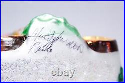 1997 CHRISTOPHER RADKO Enchanted Evening Glass Christmas Ornament withTAG Signed