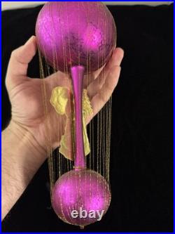 1997 Christopher Radko Christmas Purple Cloud Hopper Ornament 97-090-0 NWT