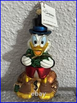 1997 Christopher Radko Disney SCROOGE MCDUCK Ornament #1643/2500 Vintage