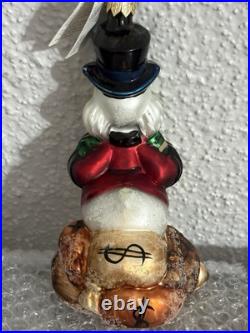 1997 Christopher Radko Disney SCROOGE MCDUCK Ornament #1643/2500 Vintage