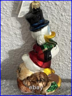 1997 Christopher Radko Disney SCROOGE MCDUCK Ornament #1643/2500 Vintage