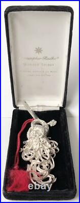 1997 Christopher Radko WINTER SPIRIT Sterling Silver LTD ED Christmas Ornament