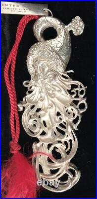 1997 Christopher Radko WINTER SPIRIT Sterling Silver LTD ED Christmas Ornament