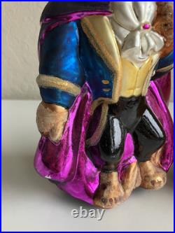 1998 CHRISTOPHER RADKO Large Disney BEAUTY BELLE & THE BEAST ORNAMENTS