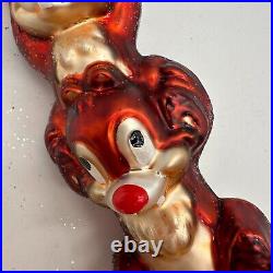 1998 Christopher Radko Chip n Dale Christmas Ornament Disney 3,300 of 3,500