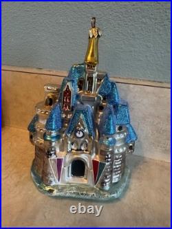 1998 Christopher Radko Disney Cinderella Castle 6.5 Ornament 98-DIS-42 PARK