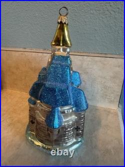 1998 Christopher Radko Disney Cinderella Castle 6.5 Ornament 98-DIS-42 PARK