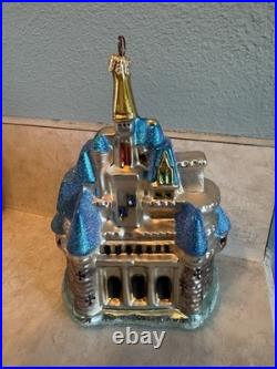 1998 Christopher Radko Disney Cinderella Castle 6.5 Ornament 98-DIS-42 PARK