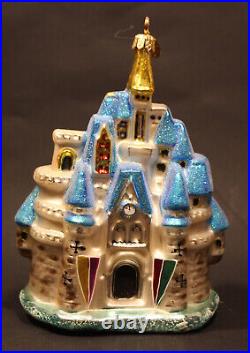 1998 Christopher Radko Disney Exclusive Cinderella Castle Ornament Original Box