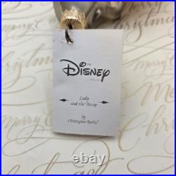 1998 Christopher Radko Disney Lady & Tramp 6 Ornament Ltd Ed 3175/3500 Tag