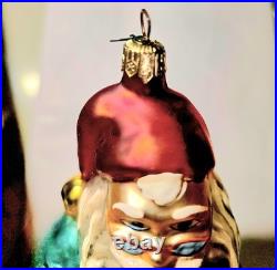 1998 Christopher Radko Glass Christmas Ornament Toy Tinker Santa 98-220-0 WithTag