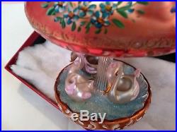 1999 Christopher Radko Carousel of Dreams Blown Glass Christmas Ornament 10 Inch