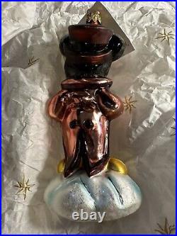 1999 Christopher Radko Disney Caroler Mickey Mouse Ornament 99-DIS-06 New w tags