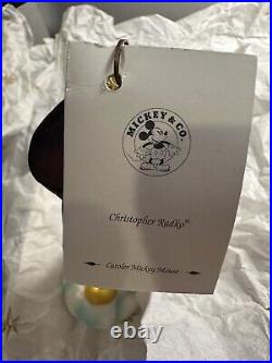 1999 Christopher Radko Disney Caroler Mickey Mouse Ornament 99-DIS-06 New w tags