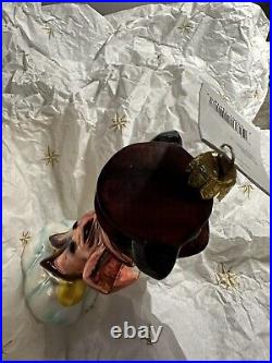 1999 Christopher Radko Disney Caroler Mickey Mouse Ornament 99-DIS-06 New w tags