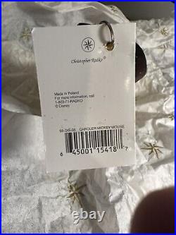 1999 Christopher Radko Disney Caroler Mickey Mouse Ornament 99-DIS-06 New w tags