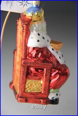 1999 Christopher Radko Old King Cole Glass Christmas Ornament 6