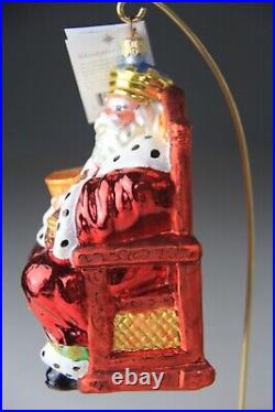 1999 Christopher Radko Old King Cole Glass Christmas Ornament 6
