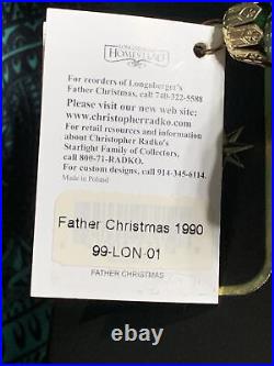1999 Radko FATHER CHRISTMAS 99-LON-01 5.5 Ornament NIBWT