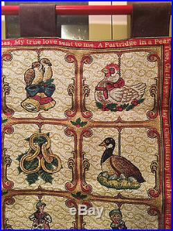 1 Christopher Radko Twelve 12 Days of Christmas Ornaments Tapestry Free shipping