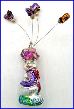 2002 Bunny's Butter-buddies 02-0233-0 By Christopher Radko Broken