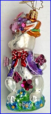 2002 Bunny's Butter-buddies 02-0233-0 By Christopher Radko Broken