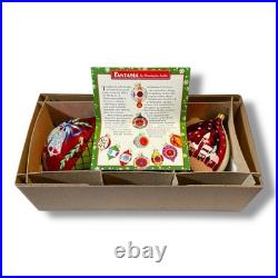 2002 Christopher Radko Fantasia Bedford Falls 5 Ornaments 02-0545-0 Set of 3