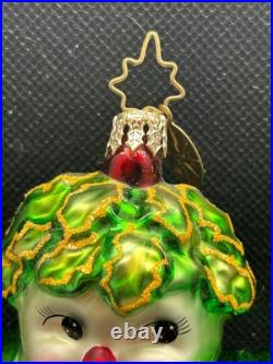 2002 Christopher Radko Green Holly Jean Ornament RARE Pre-Owned