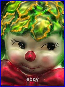 2002 Christopher Radko Green Holly Jean Ornament RARE Pre-Owned