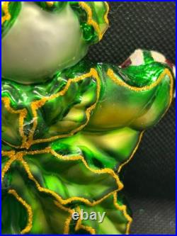 2002 Christopher Radko Green Holly Jean Ornament RARE Pre-Owned