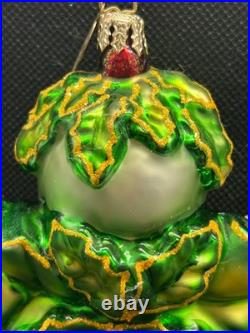 2002 Christopher Radko Green Holly Jean Ornament RARE Pre-Owned